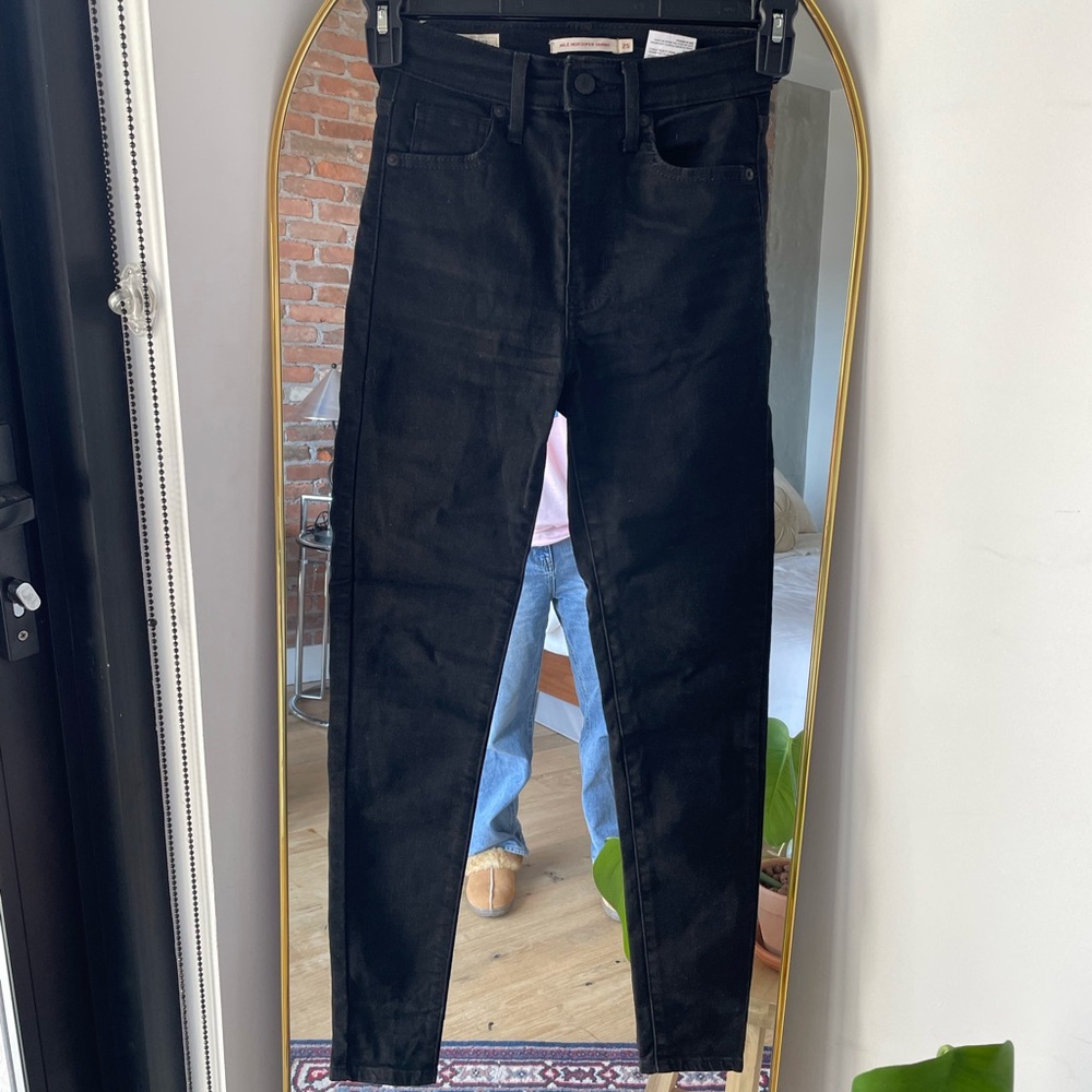 Levi’s Mile High Super Skinny Denim Jeans Black US25